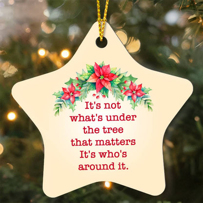 It's Who's Around the Tree Star Ornament