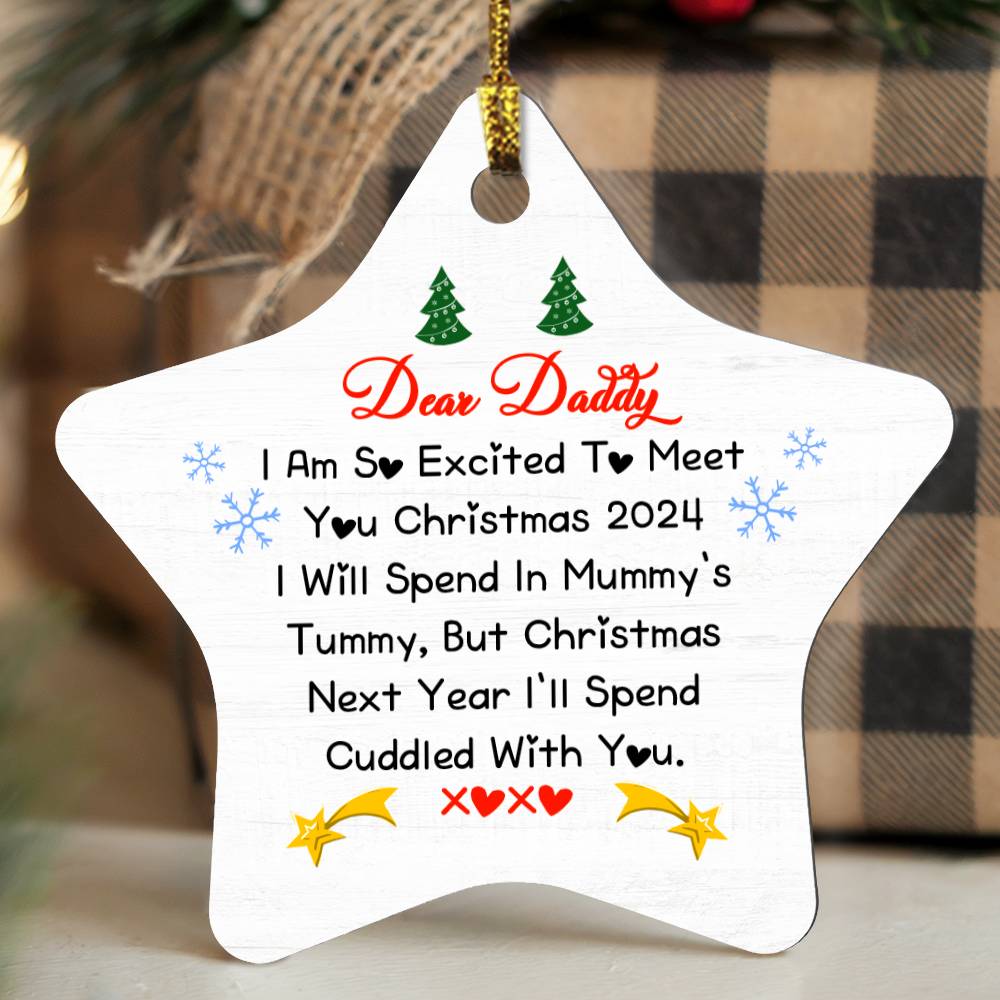 Future Daddy/Mommy Star Ornament