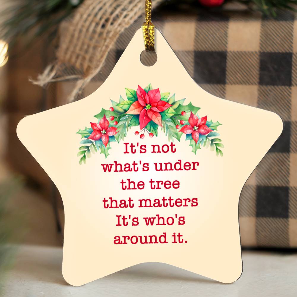 It's Who's Around the Tree Star Ornament