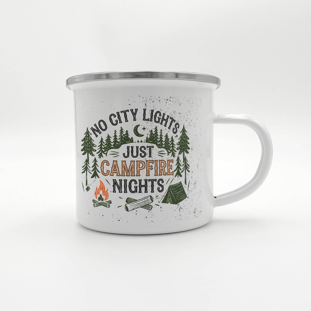 No City Limits Enamel Camping Mug