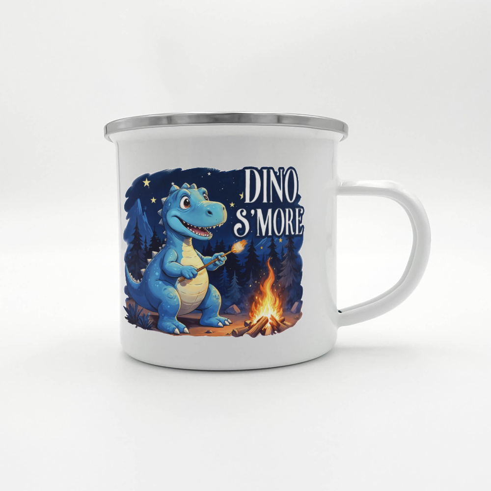 Dino S'more Enamel Camping Mug