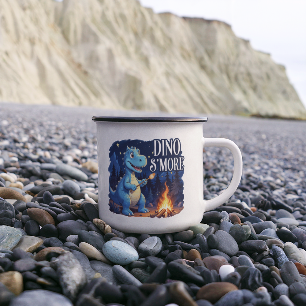 Dino S'more Enamel Camping Mug