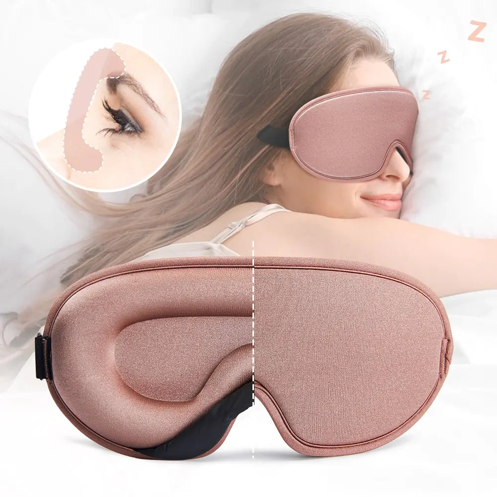 Memory Foam Silk Sleep Mask & Eye Patches for Ultimate Comfort and Relaxation