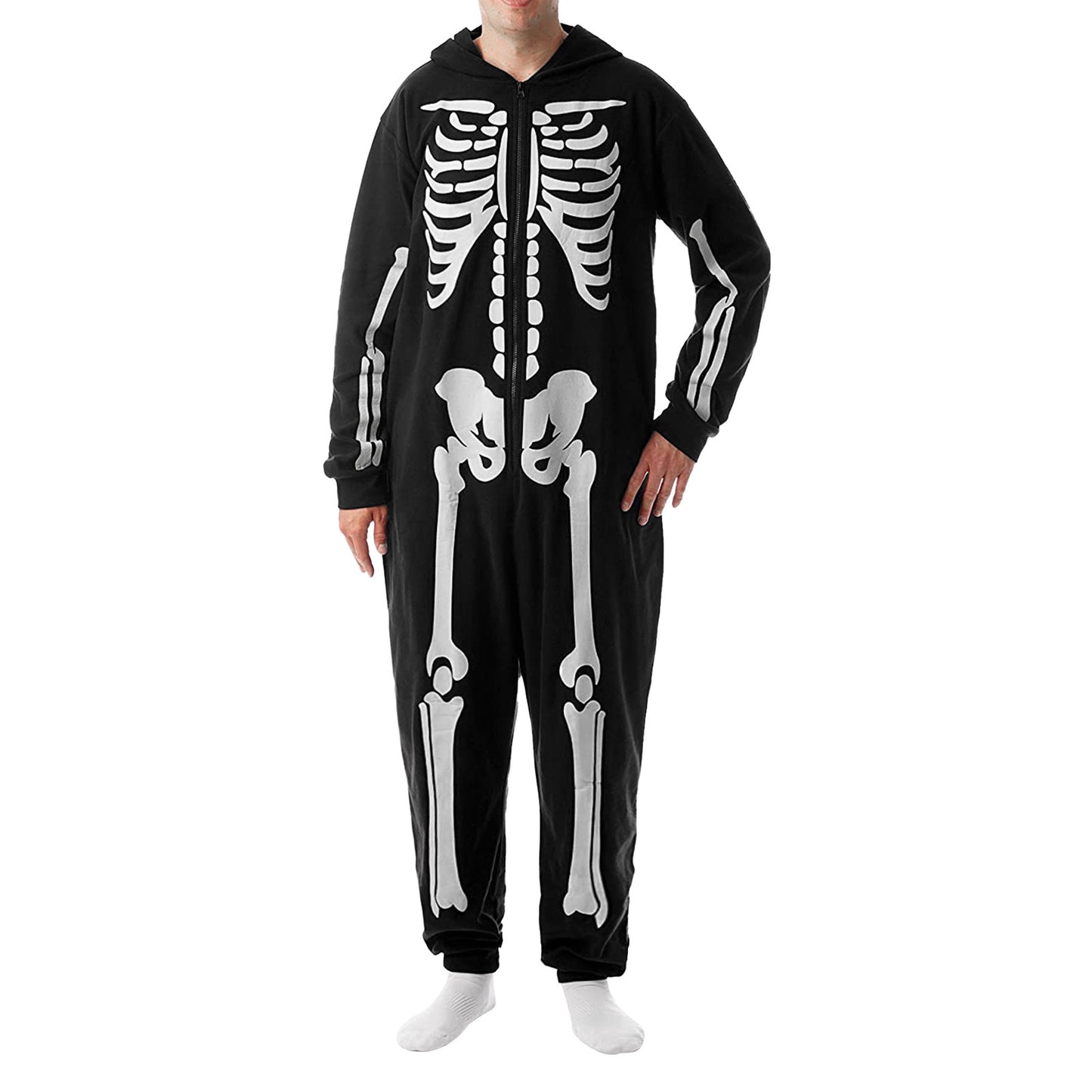 Halloween Family Pajamas Skeleton One Piece Suit