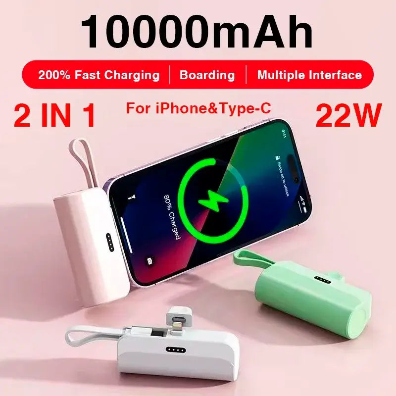 Mini Wireless Power Bank - Fast Charging