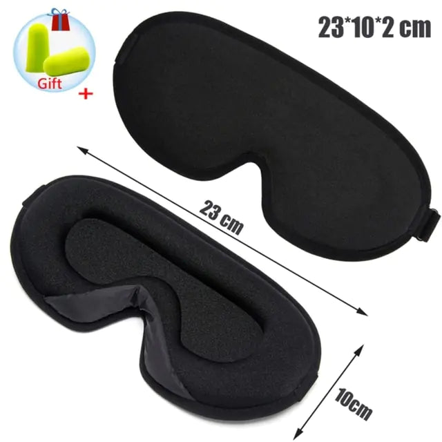 Memory Foam Silk Sleep Mask & Eye Patches for Ultimate Comfort and Relaxation