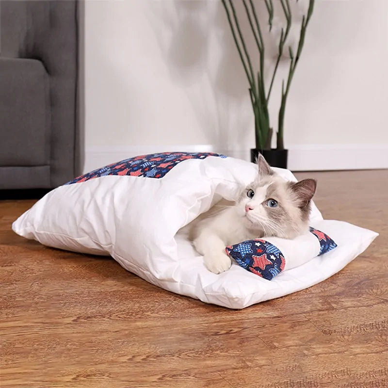 Removable Dog & Cat Bed: Comfortable and Easy-to-Clean Pet Bedding