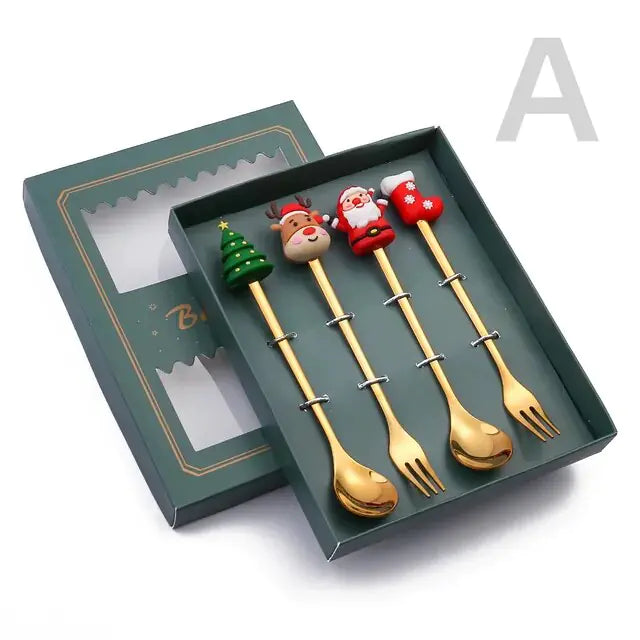 Delightful Christmas Cutlery Set: Perfect for Festive Holiday Gatherings