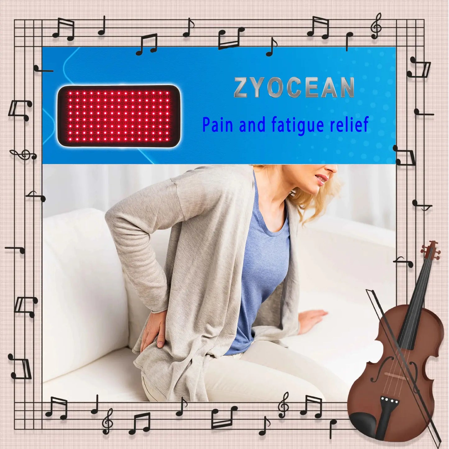 Infrared Light Therapy Belt - Pain Relief and Muscle Relaxation at Home