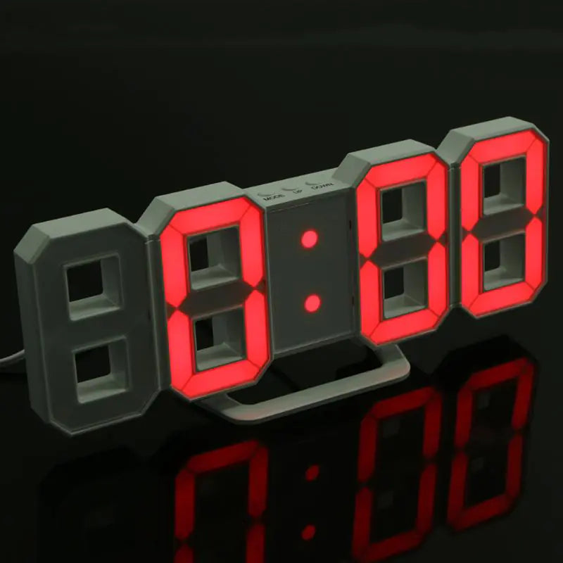 Digital Led Electronic Desktop Clock - Stylish, Multi-Function Timepiece for Home or Office