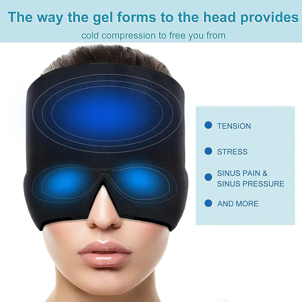 Head Massager & Eye Mask Combo for Ultimate Stress and Pain Relief