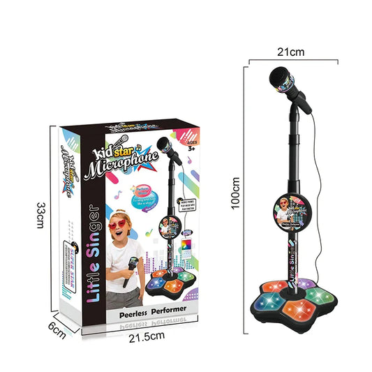 Kids Microphone with Adjustable Stand - Perfect for Little Performers!