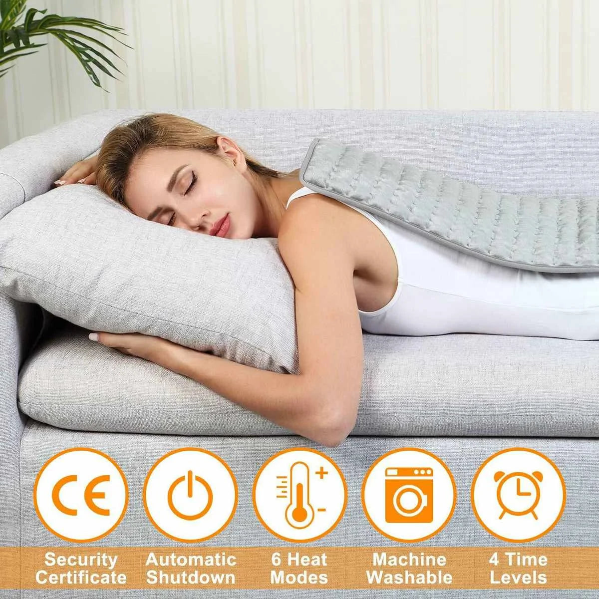 Comforting Electric Heating Pad with Adjustable Heat Settings for Relief