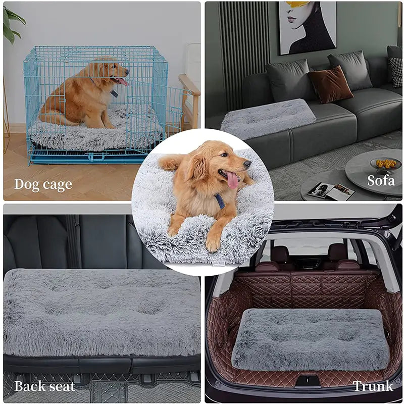 Cozy and Convenient Plush Washable Dog Bed for Ultimate Pet Comfort