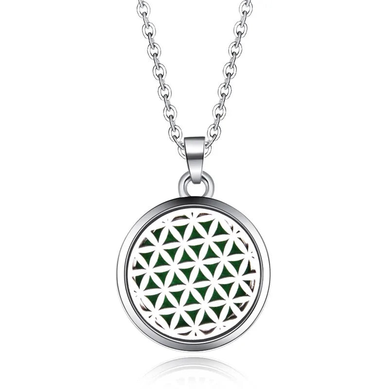 Aromatherapy Pendant Necklace Essential Oil Diffuser for Relaxation and Wellness