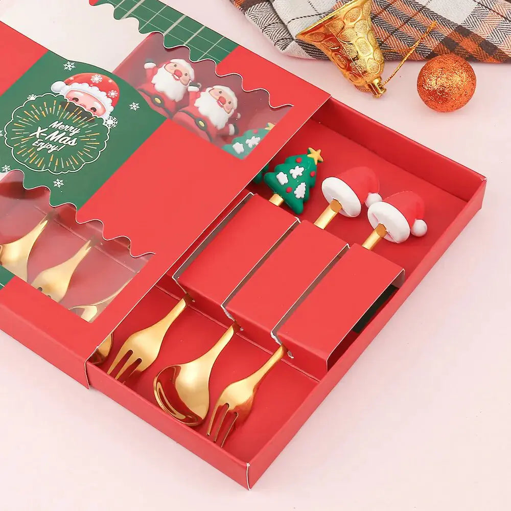 Delightful Christmas Cutlery Set: Perfect for Festive Holiday Gatherings