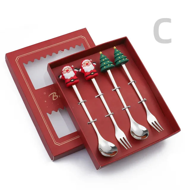 Delightful Christmas Cutlery Set: Perfect for Festive Holiday Gatherings