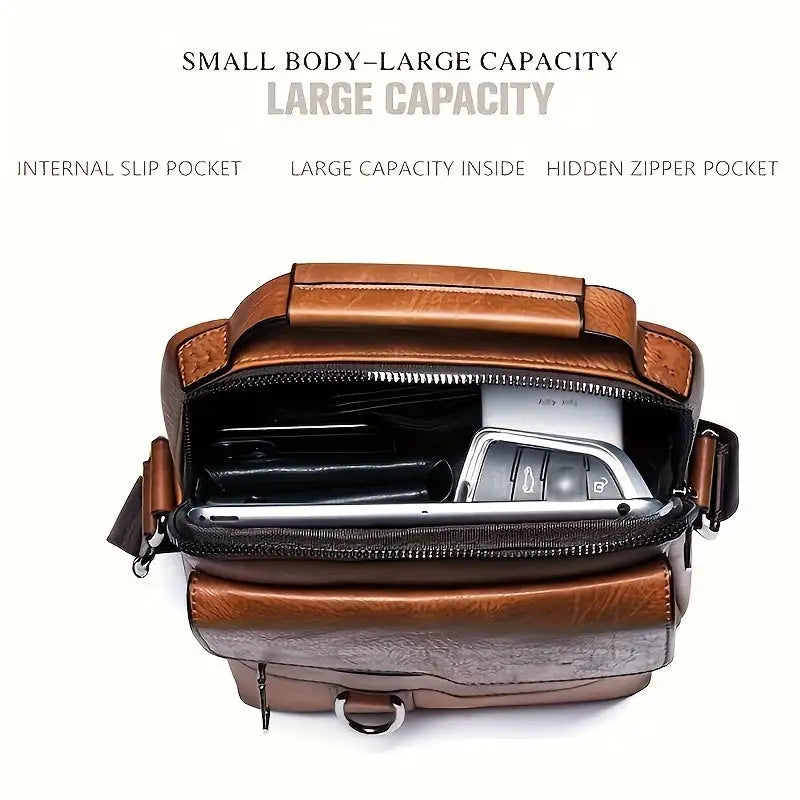 Stylish and Functional Men's Messenger Bag: Perfect for Work and Play