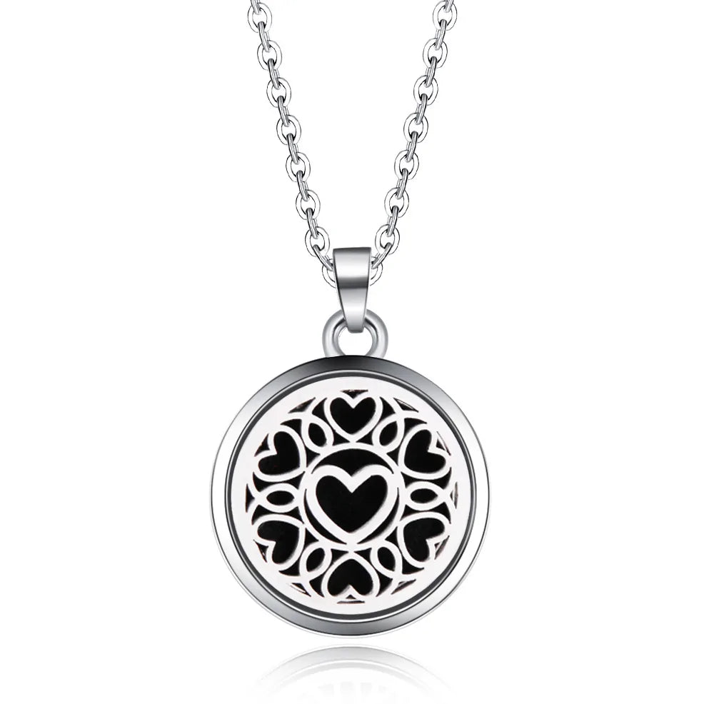 Aromatherapy Pendant Necklace Essential Oil Diffuser for Relaxation and Wellness