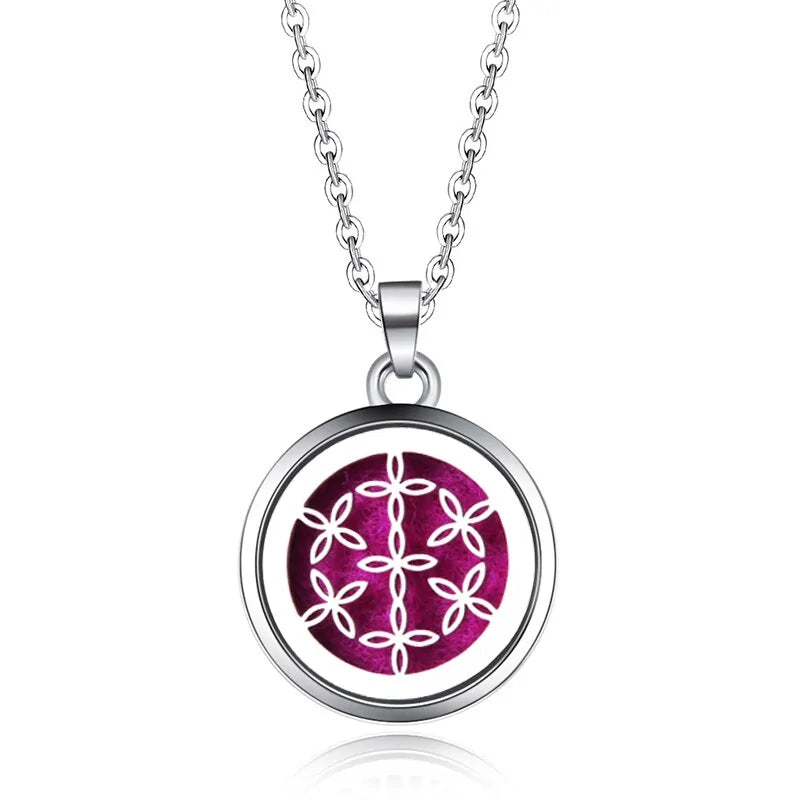 Aromatherapy Pendant Necklace Essential Oil Diffuser for Relaxation and Wellness